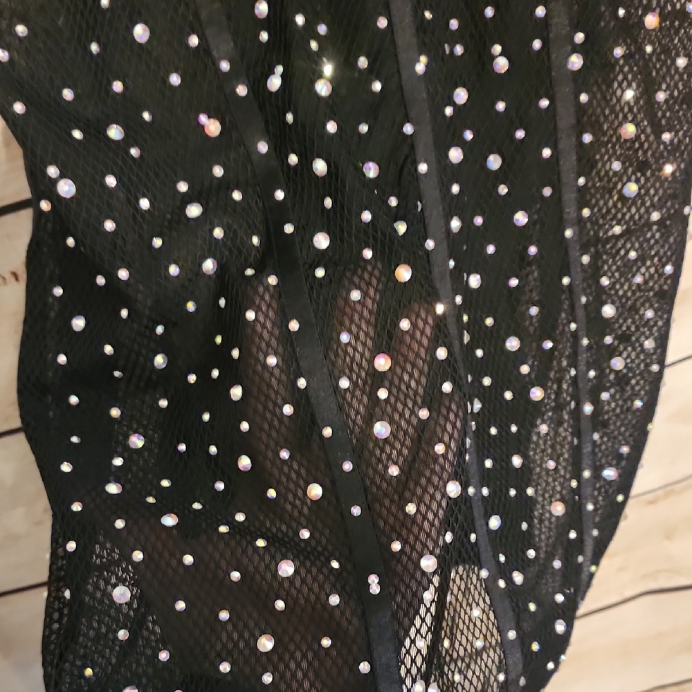 Fashion Nova Black Mini Dress with Colorful Sequins - Picture 5 of 8